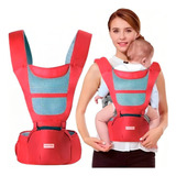Canguru Ergonomico 6x1 Mamãe Bebê Conforto Transporte Cor Vermelho