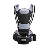 Canguru Para Carregar Bebê Com 12 Posições Bolsa Ergonômica Conforto Superior E Fácil De Usar Aguenta Até 20kg PRETO