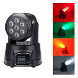 Canhão Jogo Luz Moving Head 7 Led Iluminação Refletor Lk293