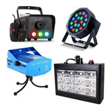 Canhão Led Strobo Maquina Fumaça 700w Mini Laser Bola Maluca
