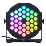 Canhão Refletor 36 Leds Par 64 Rgb 36w Iluminação Dj Dmx