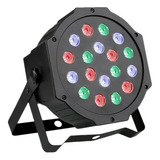 Canhão Refletor Led 18 Leds Rgb Bivolt Dmx Digital Strobo