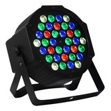 Canhão Strobo Refletor 36 Led Rgb