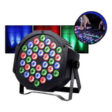 Canhão Strobo Refletor 36 Led Rgb Jogo De Luz 36w