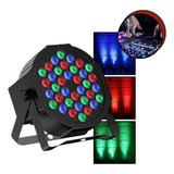Canhão Strobo Refletor 36 Led Rgb Jogo De Luz 36w