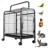 Canil Transporte Cães Gato Pet Shop Veterinária Com Rodinha
