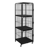 Canil Vertical Gatil De 3 Gaiolas Pet Shop Banho E Tosa