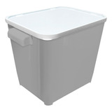 Canister Container Ração Cachorro Gato 6 0 Kg Furacão Pet Cor Cinza