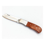 Canivete 136 Inox Ferreira Barretos Com Clip Cabo Madeira