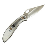 Canivete Artesanal 154 Inox Com Trava E Clip Caça Pesca Edc