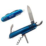 Canivete Chaveiro Suiço 5 Funções Canivete De Bolso Pequeno Azul