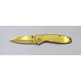 Canivete Smith Wesson Metal Dourado Mod Executive Lindo