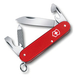Canivete Suiço Victorinox Cadet Alox 9 Funções Cor Vermelho