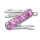 Canivete Suíço Victorinox Classic SD Compacto 7 Funções Fabricado Na Suíça Pink Camo