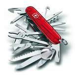 Canivete Suíço Victorinox Swischamp Vermelho Translúcido 33f Cor Vermelho translúcido