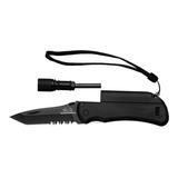 Canivete Survival Multifunção Lanterna Led Pederneira Apito