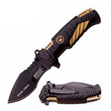 Canivete Tatico Faca Sobrevivencia Mtech Fire Fighter Gold