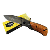 Canivete Tático Militar Semi Automatico Estilo Buck X35 Cor Marrom