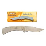 Canivete Zebu 301 Grande Bolso Aço Inox Presilha Trava Clip