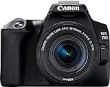 Canon Câmera DSLR EOS 250D Rebel SL3 Com Lente 18 55 Mm é STM Modelo Internacional Preto 