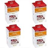 Canon Conjunto De Tinta Colorida Papel Compatível Com SELPHY CP910 CP820 CP1200 RP 108 Pacote Com 4 