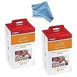 Canon Conjunto De Tinta Papel Compatível Com Selphy Cp910 Cp820 Cp1200 Rp 108 Pack De 2 