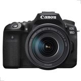 Canon Eos Kit 90d Lente 18 135mm Maleta Dslr Cor Preto