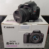 Canon Eos Rebel Sl2 Com Lente 18 55mm E Baterias Extras
