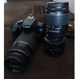  Canon Eos Rebel T6 Dslr + Kit 3 Lentes (18-55, 50 E 300mm)