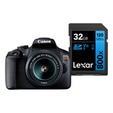 Canon Eos Rebel T7 S18 55 Is Ii Kit Lexar Blue 32g