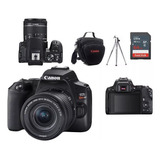 Canon Eos Sl3 Lente 18 55mm Bolsa tripé 64gb Nota Fiscal