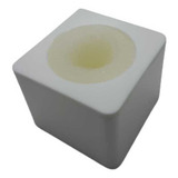 Canopla Para Microfone Em Acrilico Branca Ref 8899