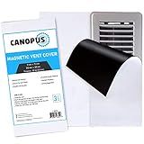 CANOPUS Tampas De Ventilação Magnéticas Mais Fortes- Brancas- Retangulares De 20 X 38 Cm- Para Grades De Ventilação De Teto De Parede De Chão- Para Reduzir O Fluxo De Ar E Som- Compatível Com A