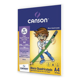 Canson Bloco Quadriculado Escolar 1cm X 1cm A4 C 30fl Cor Branco
