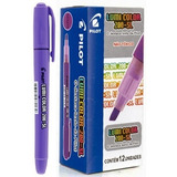 Canta Marca Texto Pilot Lumi Color Violeta Cx C 12 Un