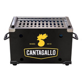 Cantagallo Portátil A Carvão Cor Preto Churrasqueira Inox