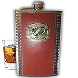 Cantil De Bolso Inox Escorpião Porta Bebidas Whisky Vodca 9Oz 266ml