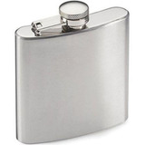 Cantil De Bolso Porta Bebida Aço Inox Whisky Vodka Rum 210ml
