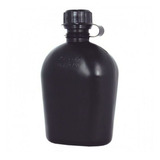 Cantil De Campanha Militar Camping 900 Ml Bélica Preto