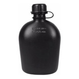 Cantil De Campanha Militar Camping 900 Ml Bélica Preto