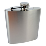 Cantil De Inox Para Camping Na Cor Prata 180ml 6 Oz