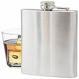 Cantil Porta Bebidas Whisky Aço Inox 6 OZ 177 ML CBRN01453   Commerce Brasil