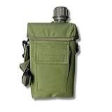 Cantil Tatico Militar Capacidade 2 Litros Com Capa Multicor Verde 