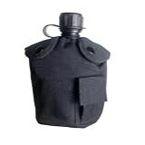 Cantil Tatico Militar Com Caneca De Aluminio E Capa Multicor Preto 