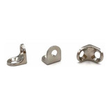 Cantoneira Cadeirinha 2 Furos Niquelada 13x13mm Maciça 100un