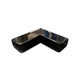 Cantoneira Inox Horizontal P Tampos De Vidro 10mm Preto