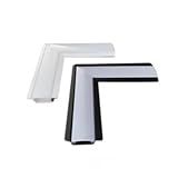 Cantoneira Junção L 45- Teto-Teto Perfil LED Embutir 24x7MM Preto