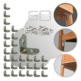 Cantoneira L Bicromatizada Moveis Reforço Gaveta 20 Mm 30pç