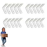 Cantoneira L Multiuso Branca- Kit Com 20 Unidades- 1-x1-- Acompanha Parafusos