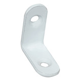 Cantoneira P Móveis Pequeno Em Aço 2 54cm Branco 25 Peças